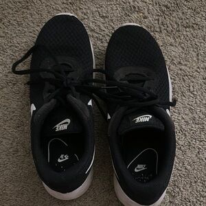 Nike Black and White Running Shoes